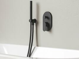 CR II 065.20BL.O2.RB070 Podomítková baterie 2-cestná bez tělesa, černá | Více -