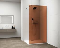 Sprchová stěna Walk-in 100 cm bílá/sklo Marron – Polysan Esca white matt ES1510-03 | Více -