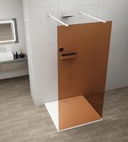 Sprchová stěna Walk-in 100 cm bílá/sklo Marron – Polysan Esca white matt ES1510-07 | Více -