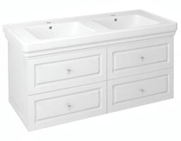 Dvojumyvadlová skříňka 116×52×48,5 cm bílá pololesk – Sapho VIOLETA VI125-3131 | Více -