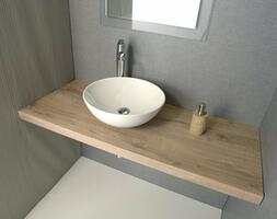 AVICE deska pod umyvadlo 90x50cm, tl.5cm, dub Rover | Více -