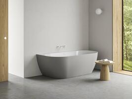 Vana Freedom Wall Tec 170x87, volně stojící, Smoke Grey/bílá, krytka odtoku bílá/černá/chrom | Více -