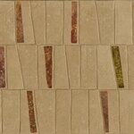 Rustikální dlažba Zest barva Siena béžová s celoplošným dekorem na stěně v koupelně - Dlažba Zest