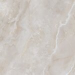 Velkoformátový obklad a dlažba Majestic onyx Pale azure imitace onyxového mramoru na podlaze a na stěně v komerčním prostoru - Luxusní obklad a dlažba Majestic Onyx